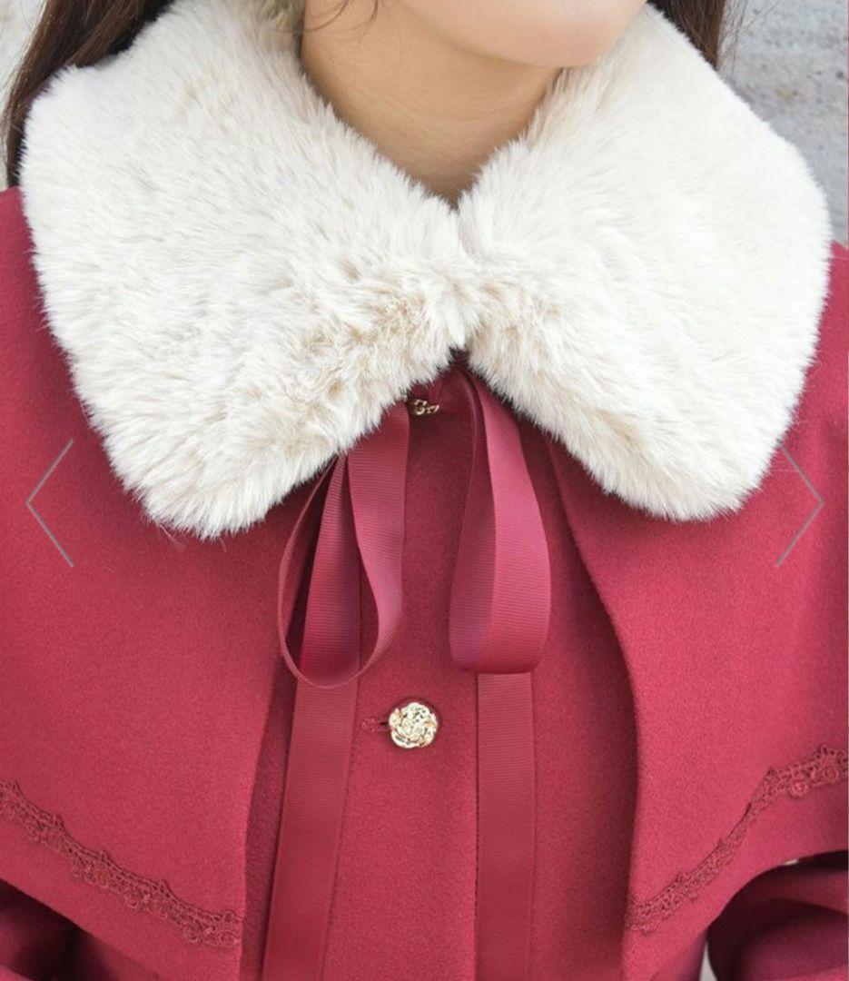 axes femme ケープセットバッスルコート ワインレッド Mサイズ