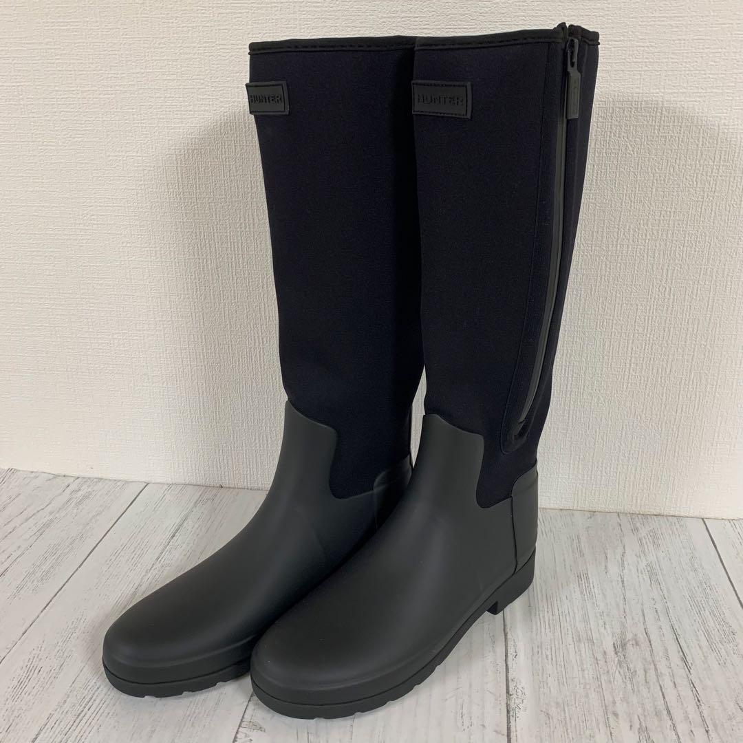 【超美品】HUNTERリファインド トール ネオプレン ジップ ブーツ24㎝