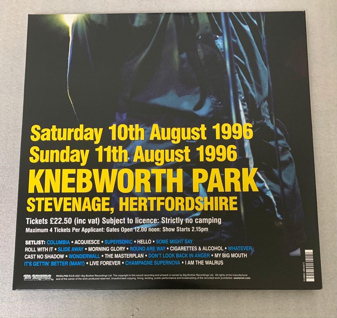 オアシス Oasis Knebworth 1996 3LP レコード