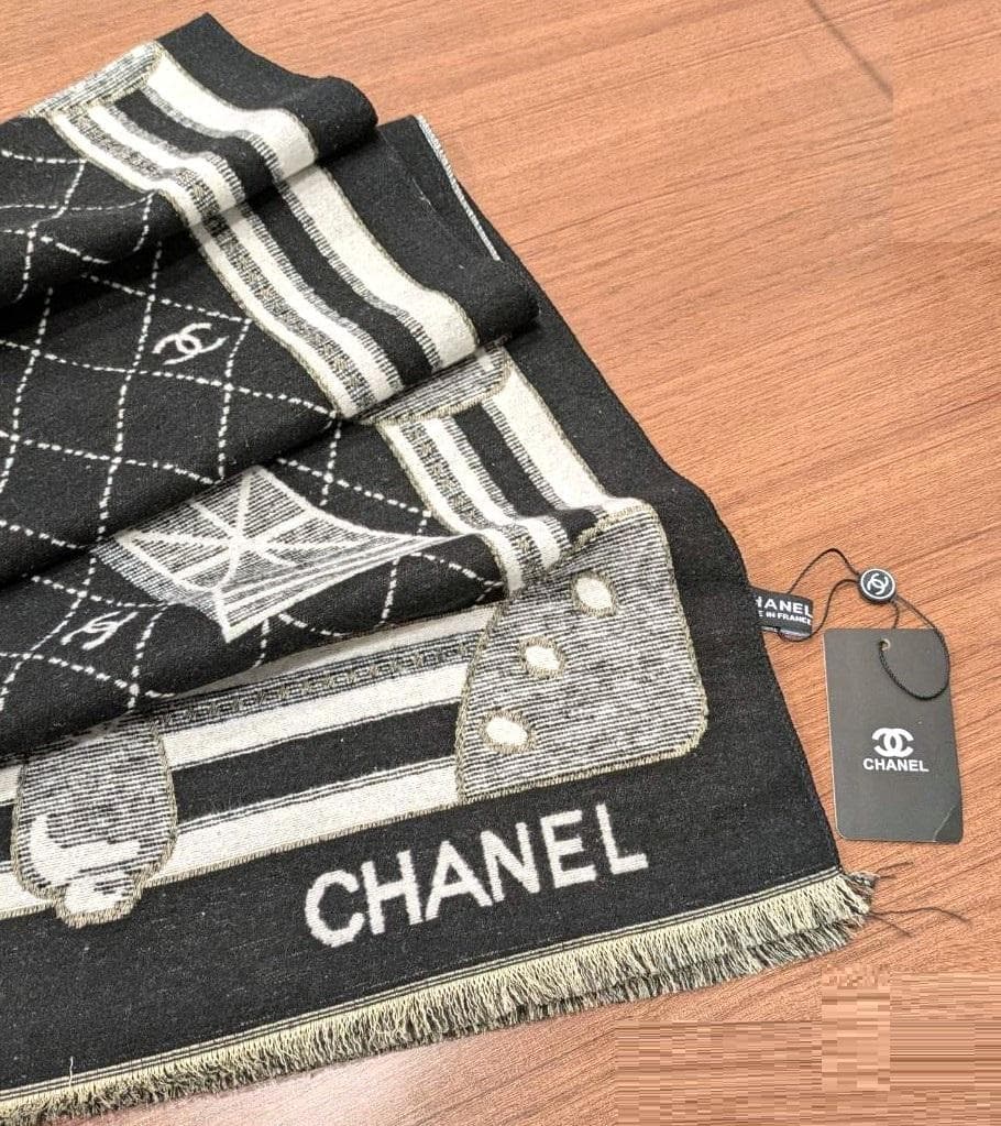 未使用　CHANEL シャネル ノベルティ ストール エッフェル塔 マフラー