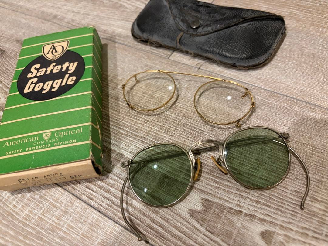 30s American Optical Safety フルビュー　サングラス