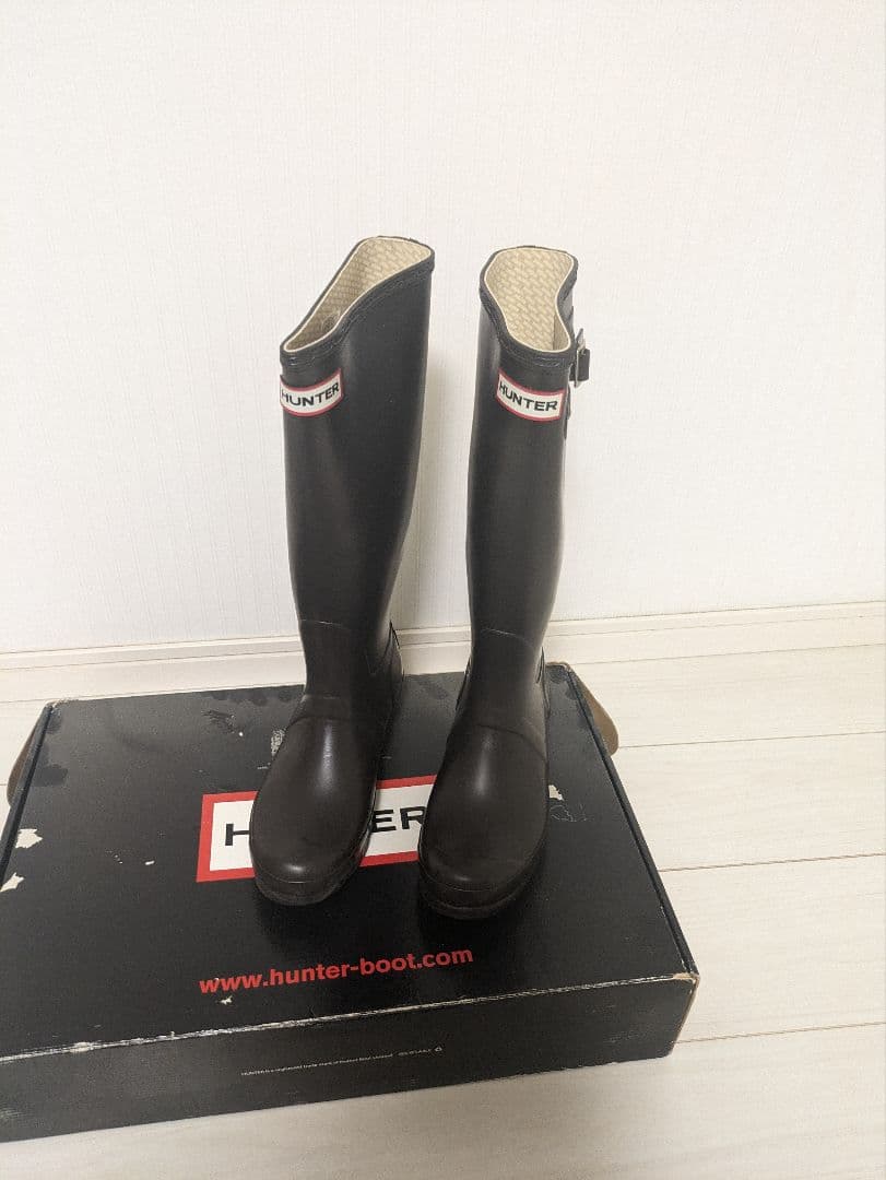 HUNTER 長靴 ブラウン ゴム製　新品未使用
