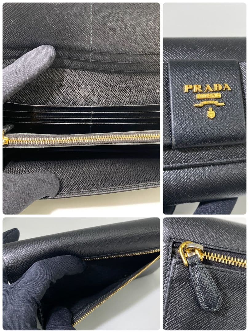 極美品✨️PRADA 長財布 フィオッコ リボン
