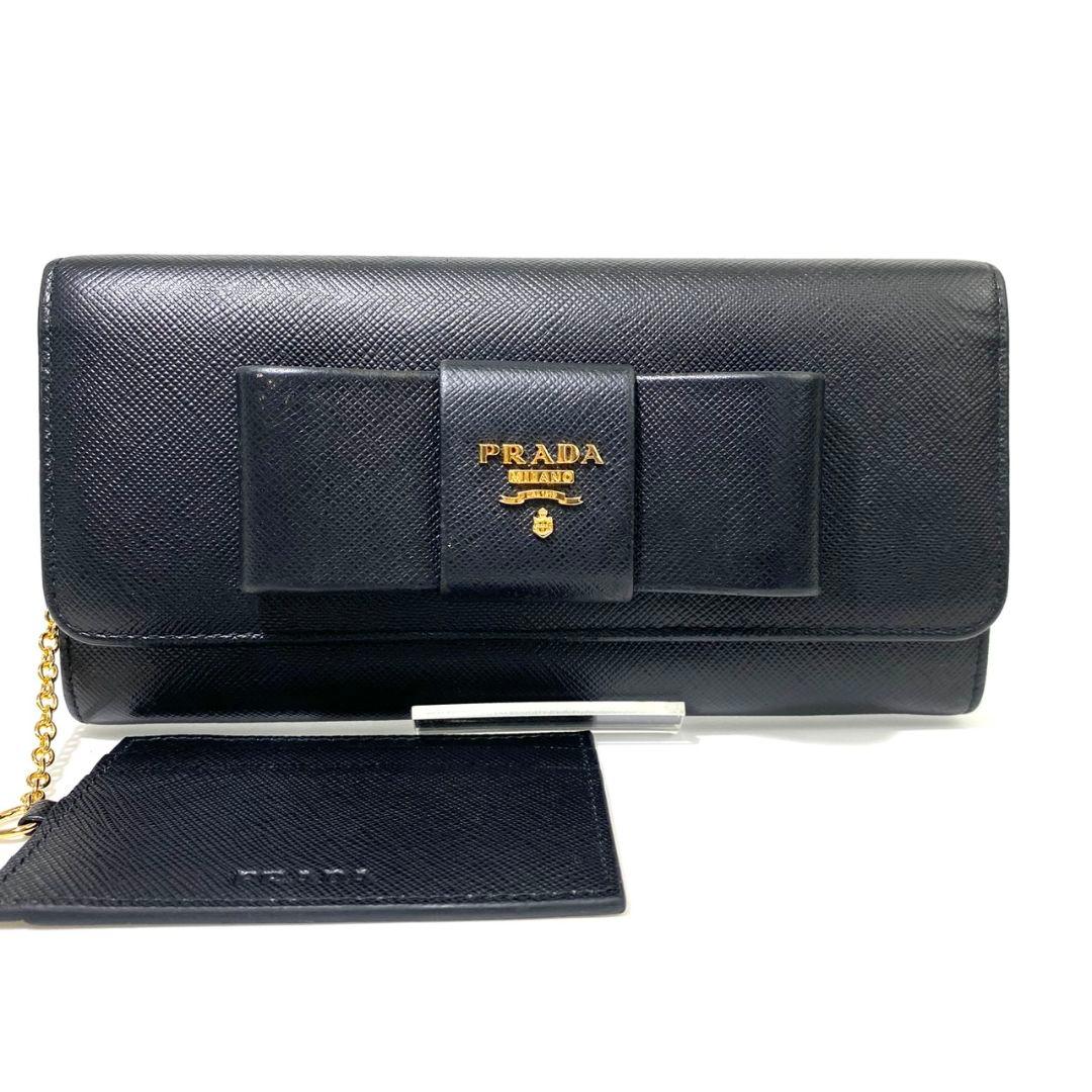極美品✨️PRADA 長財布 フィオッコ リボン