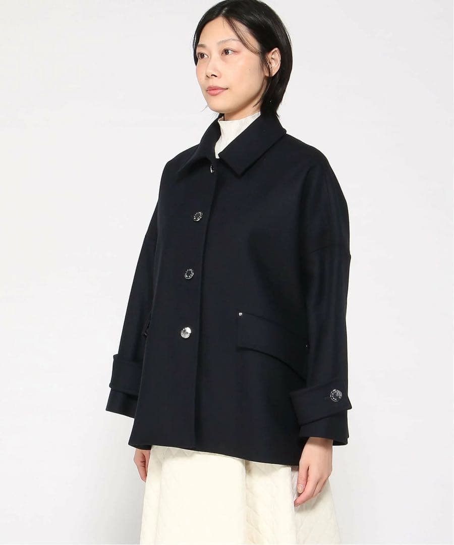 マッキントッシュ HUMBIE SHORT L BUTTON BLACK