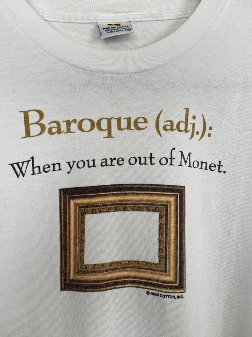 90s モネ バロック TシャツClaude Monet 印象派 アート