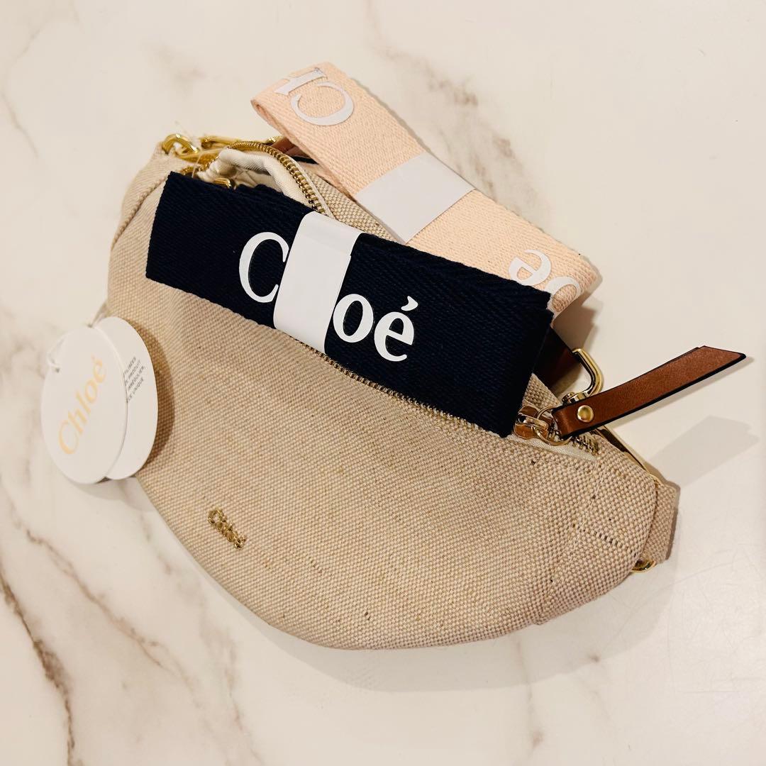 シ*ム様 Chloé キッズ ボディバッグ・ウエストポーチ ベージュ　小さな汚れ