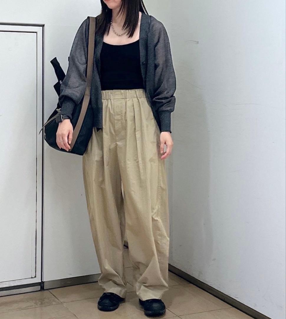 SALON adam et rope♦︎ ブライトラメVネックシアーカーディガン