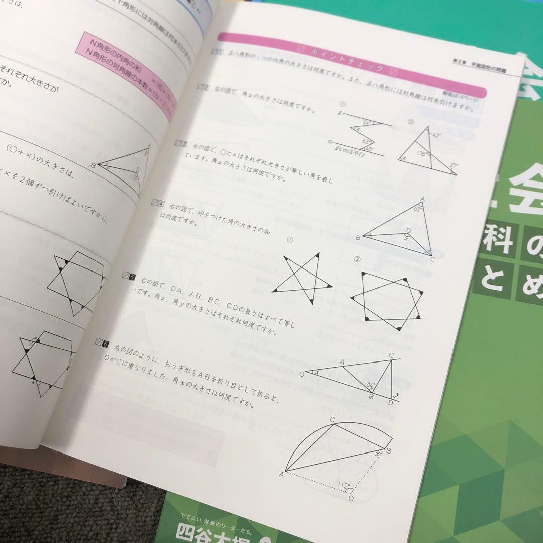 四谷大塚　四科のまとめ　国算理社　中古　書き込み解答ほぼ無し