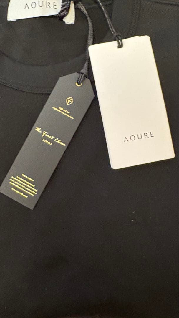 AOURE ミルフィーユコットン LS クルーネック