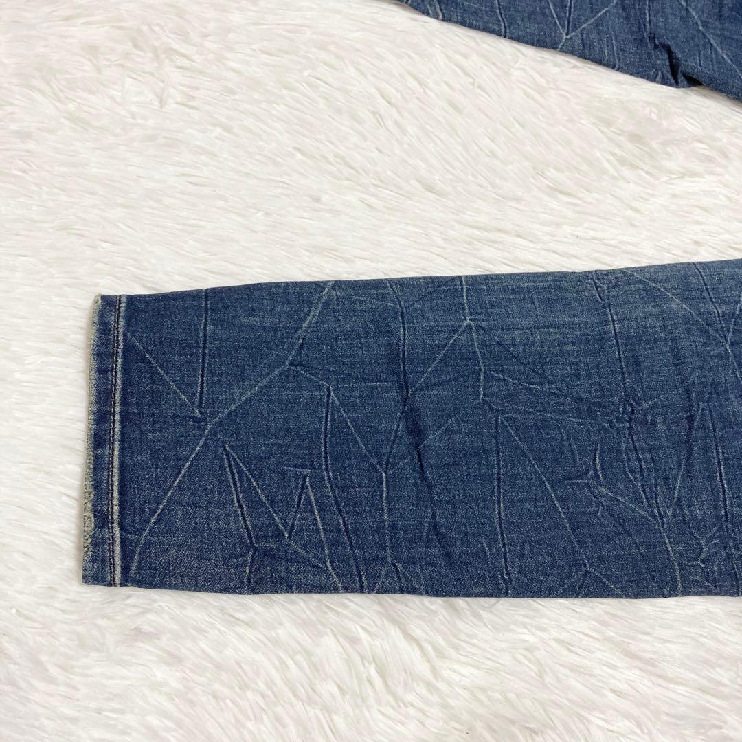 美品 スコットクラブ デニム スウェットパンツ M ストレッチ ダメージ タック