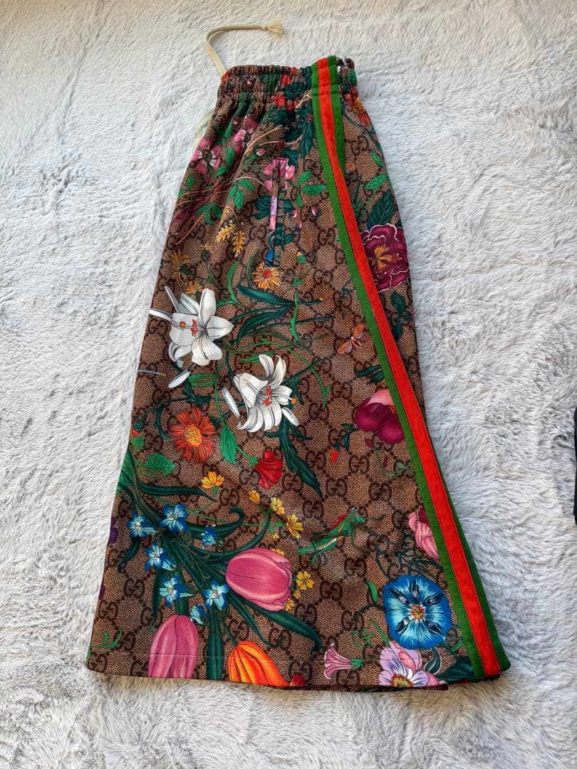 GUCCI GGフローラロングスカート　美品