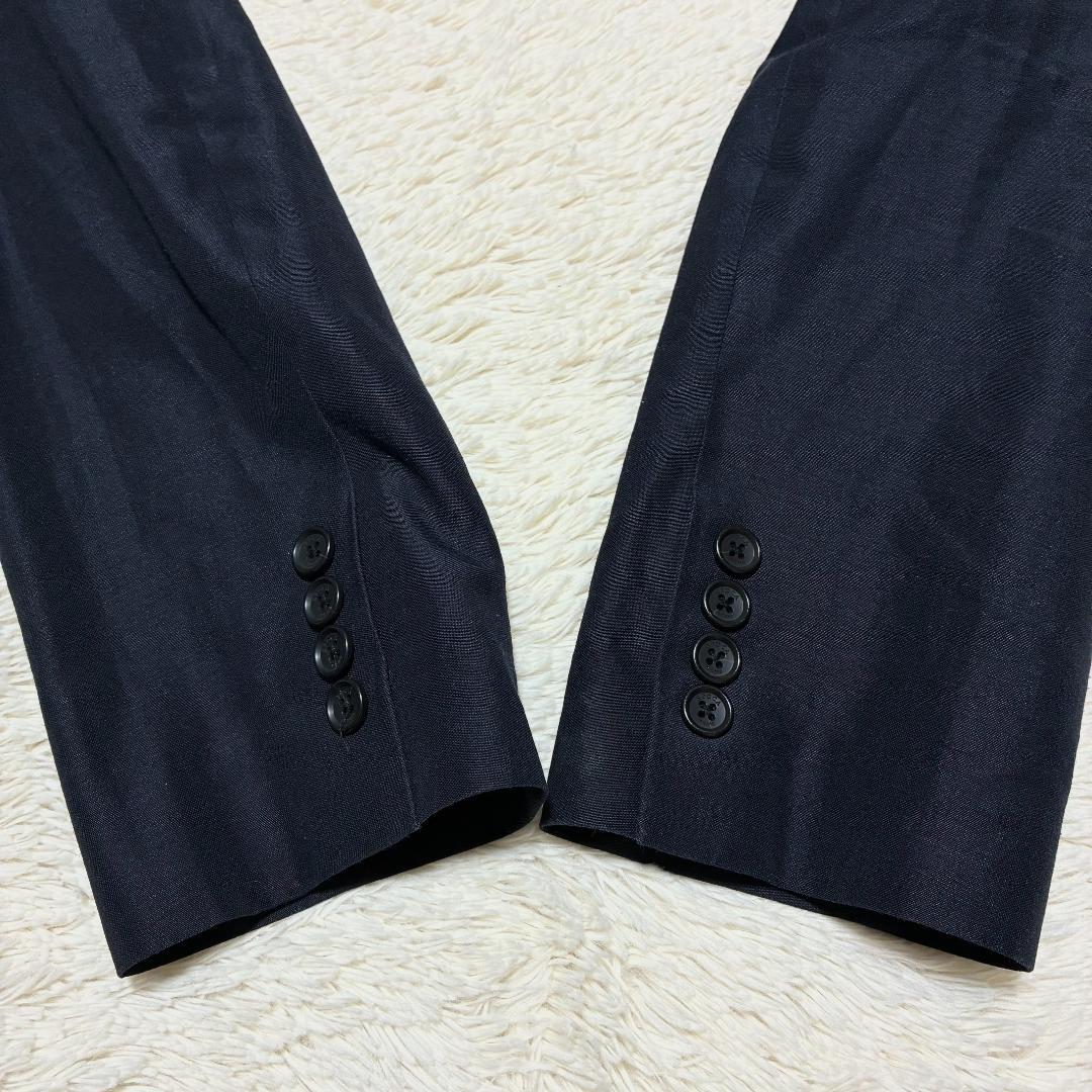 極美品✨ EPOCA UOMO リネン ビジカジテーラードジャケット 黒 50