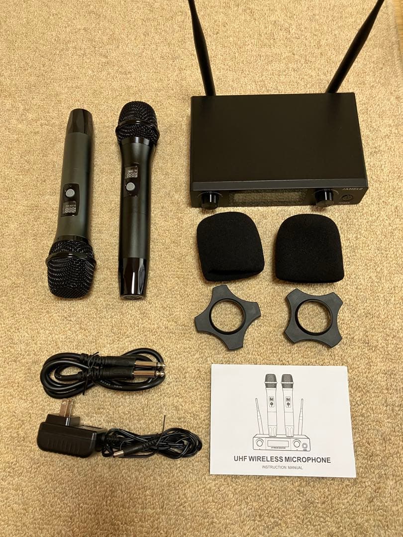 JAMELO ワイヤレスマイク システム デュアルUHF