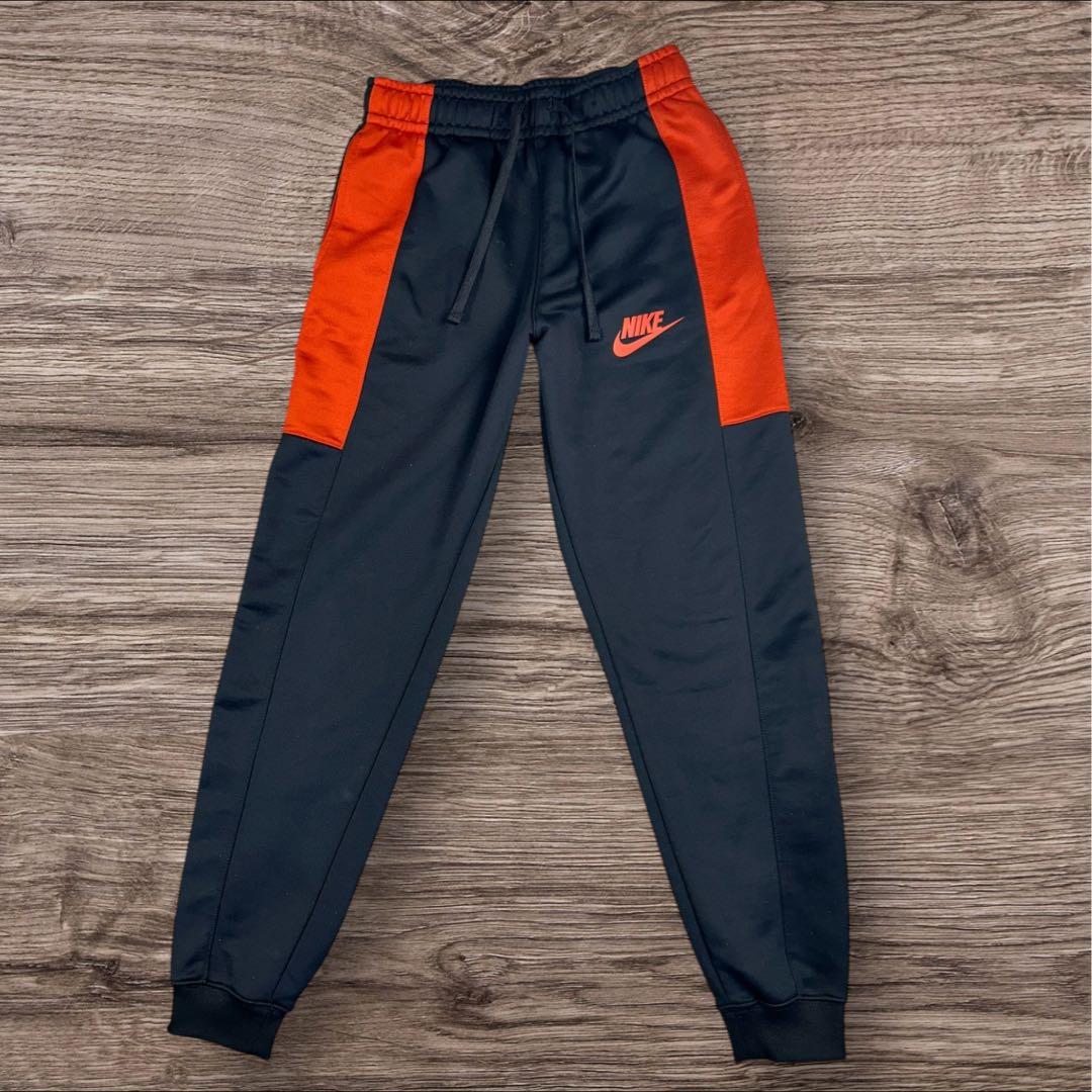 【美品/XS】ナイキ ジャージ セットアップ 上下 オレンジ 黒 トレーニング