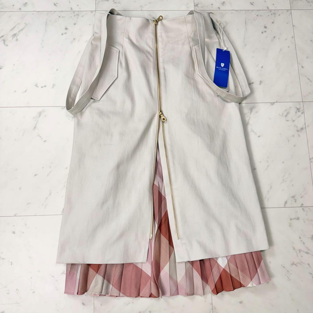 新品 ブルーレーベルクレストブリッジ ストレッチギャバ5waスカートセット 38