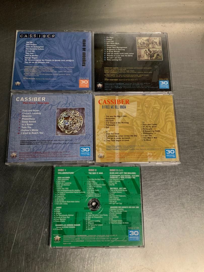 カシーバー Cassiber★1982−1992 6CD＋DVD 良好
