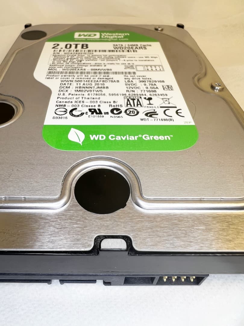 WD GREENシリーズ★2TB HDD 2台セットで超お買い得品！