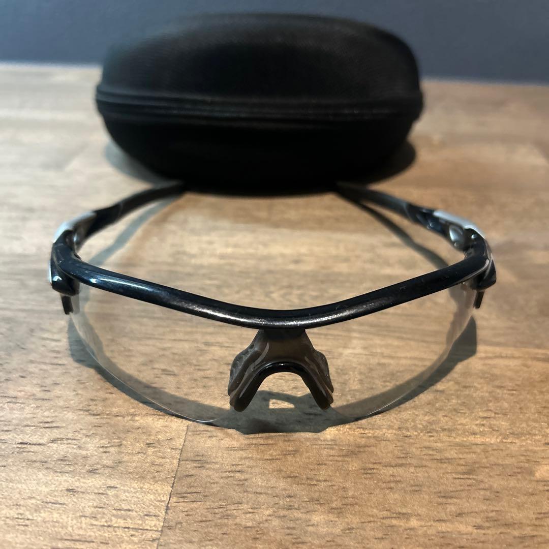 Oakley スポーツサングラス ブラック/クリア ケース付き