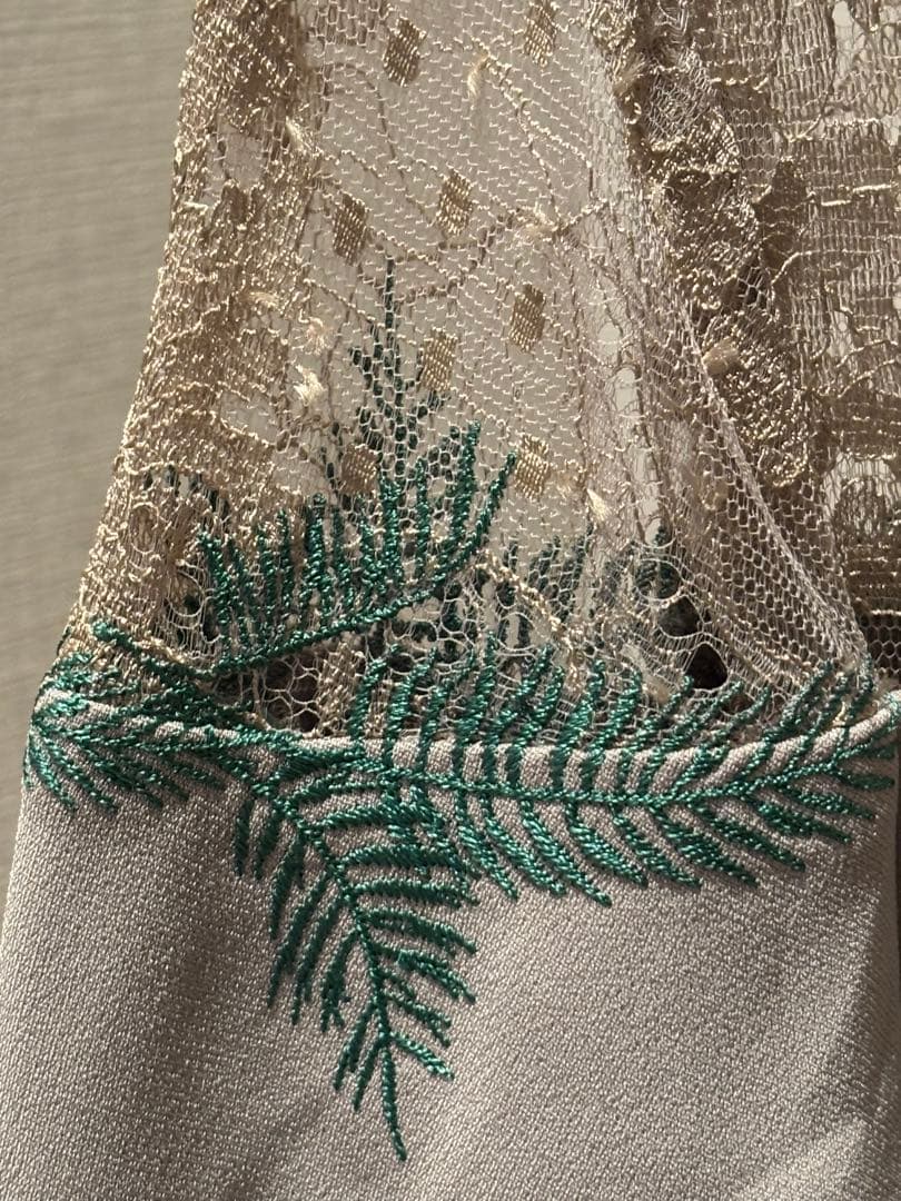 masaco teranishi マサコテラニシ　刺繍　レース　ドレスワンピース