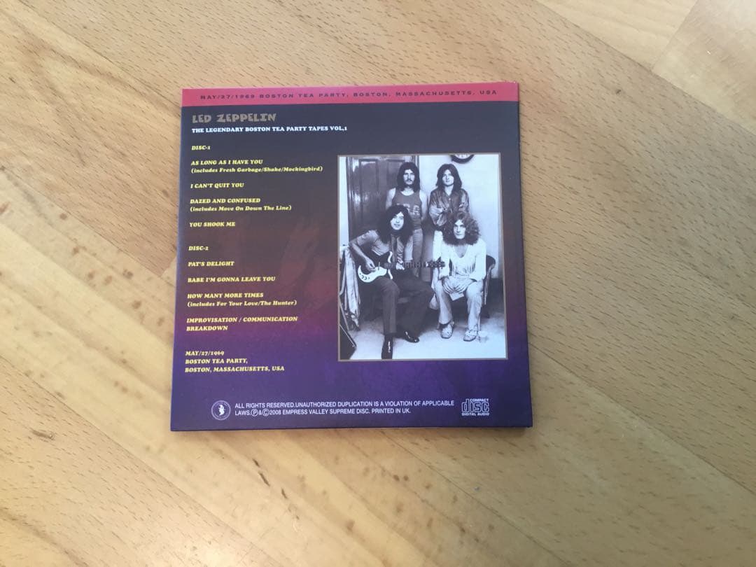 洋楽 Led Zeppelin / Boston Tea Party