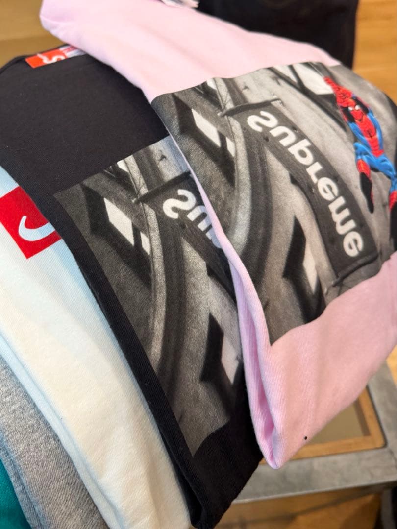 トップス Supreme x Spider-Man Tee light pink S