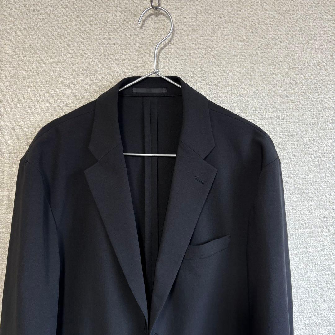 【超美品】ユニクロ　感動ジャケット　ウールライク　ブラック　セットアップXL
