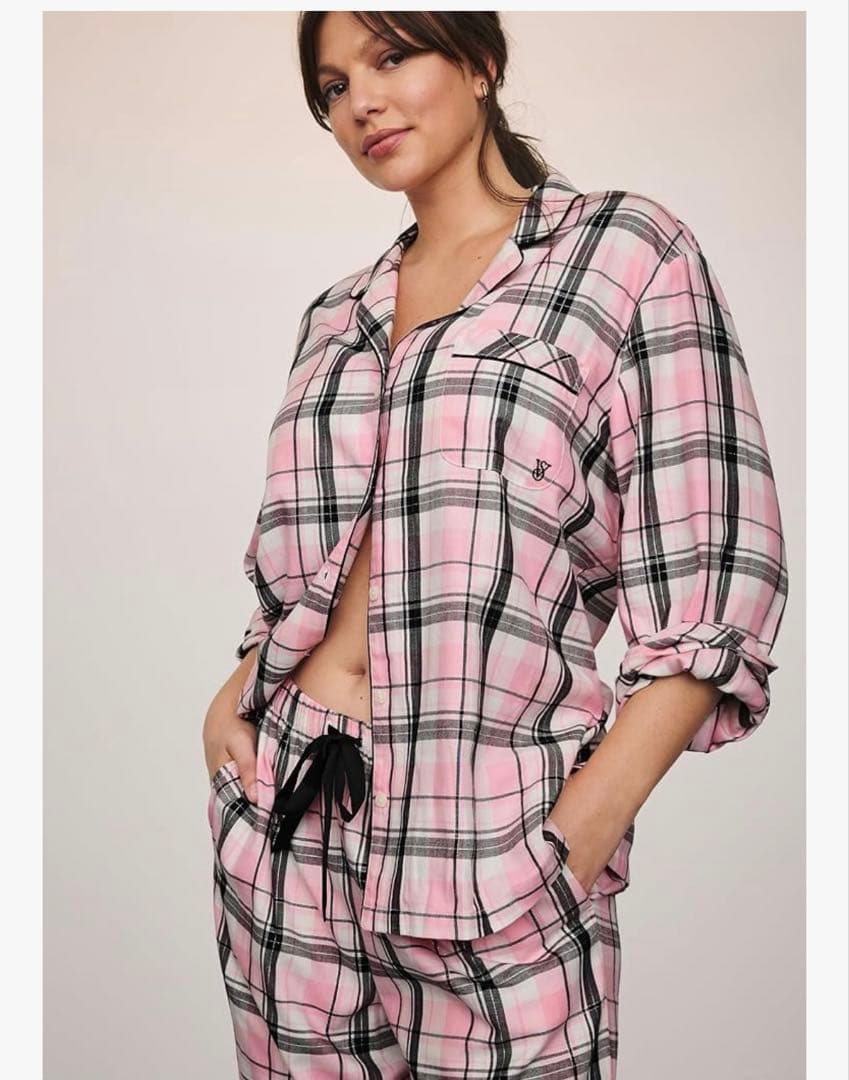 Victoria's Secret パジャマセット Sサイズ ピンクチェック