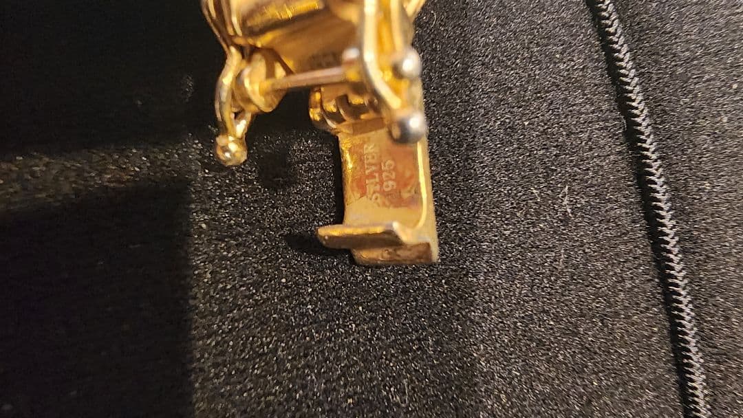 喜平シルバー18Kコーティング チェーンネックレス 925刻印