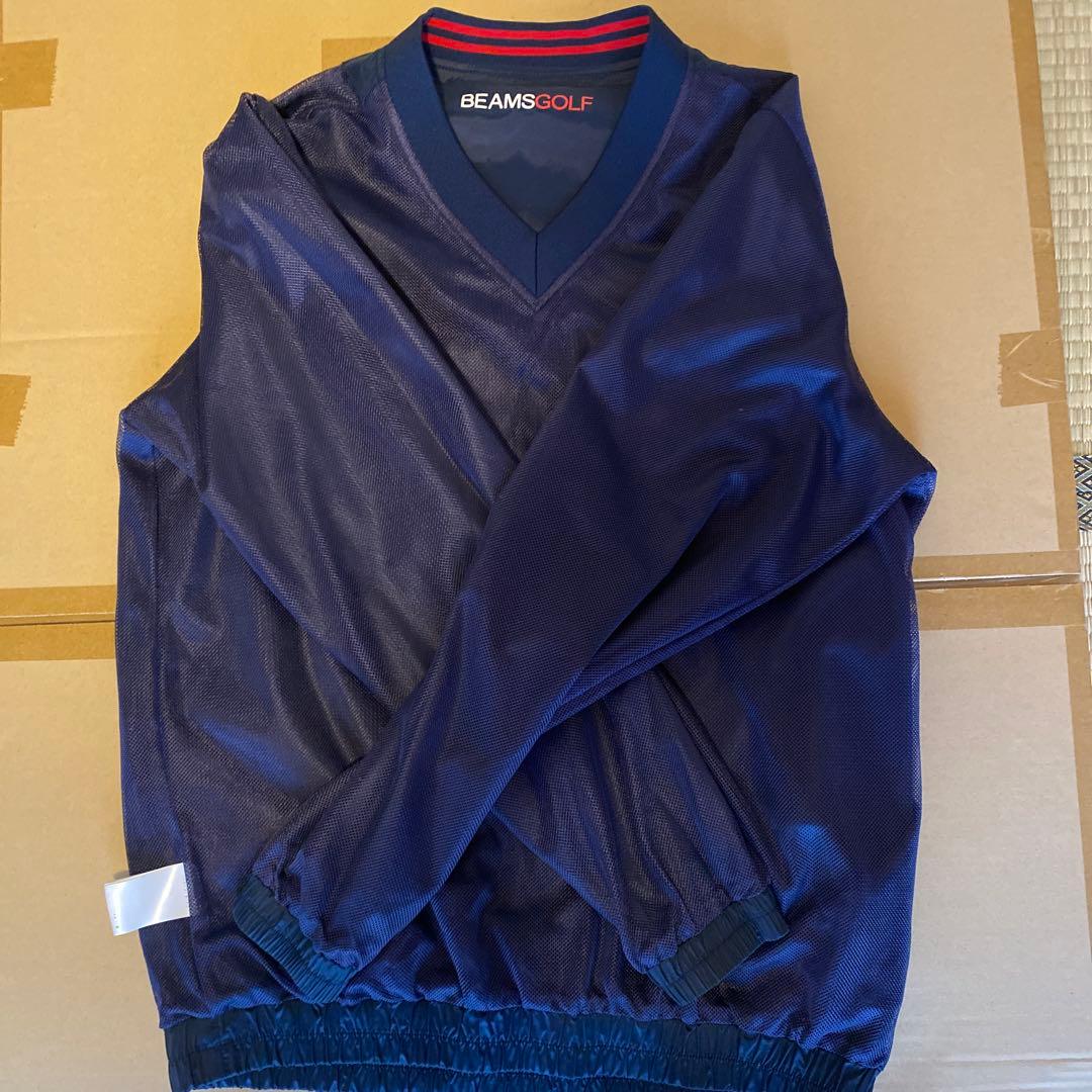 BEAMS GOLF ネイビー Vネックジャケット