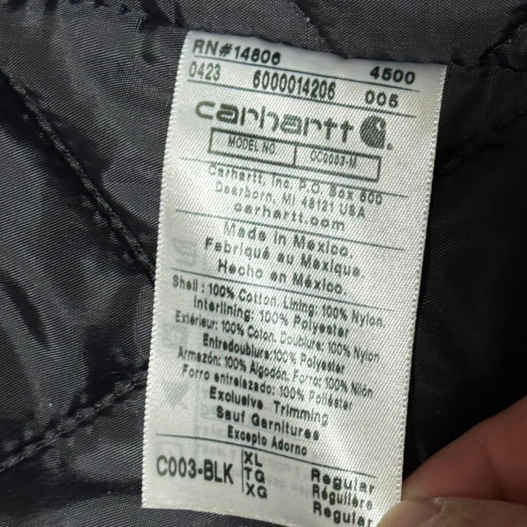 Carhartt 黒 XL デトロイト/チョア/アクティブ系 ジャケット ダック