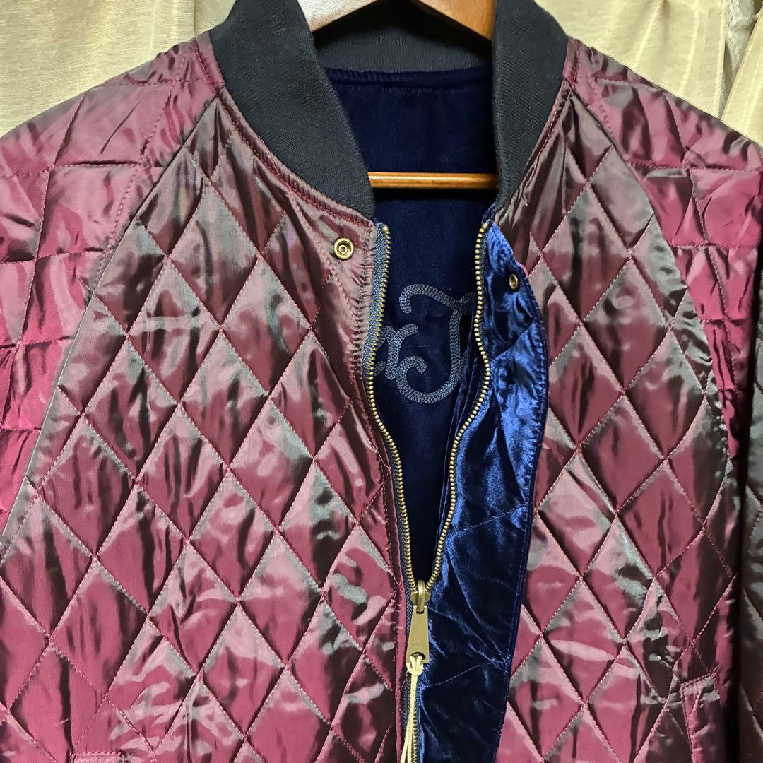 DUFFER ベロアブルゾン キルティングブルゾン リバーシブル