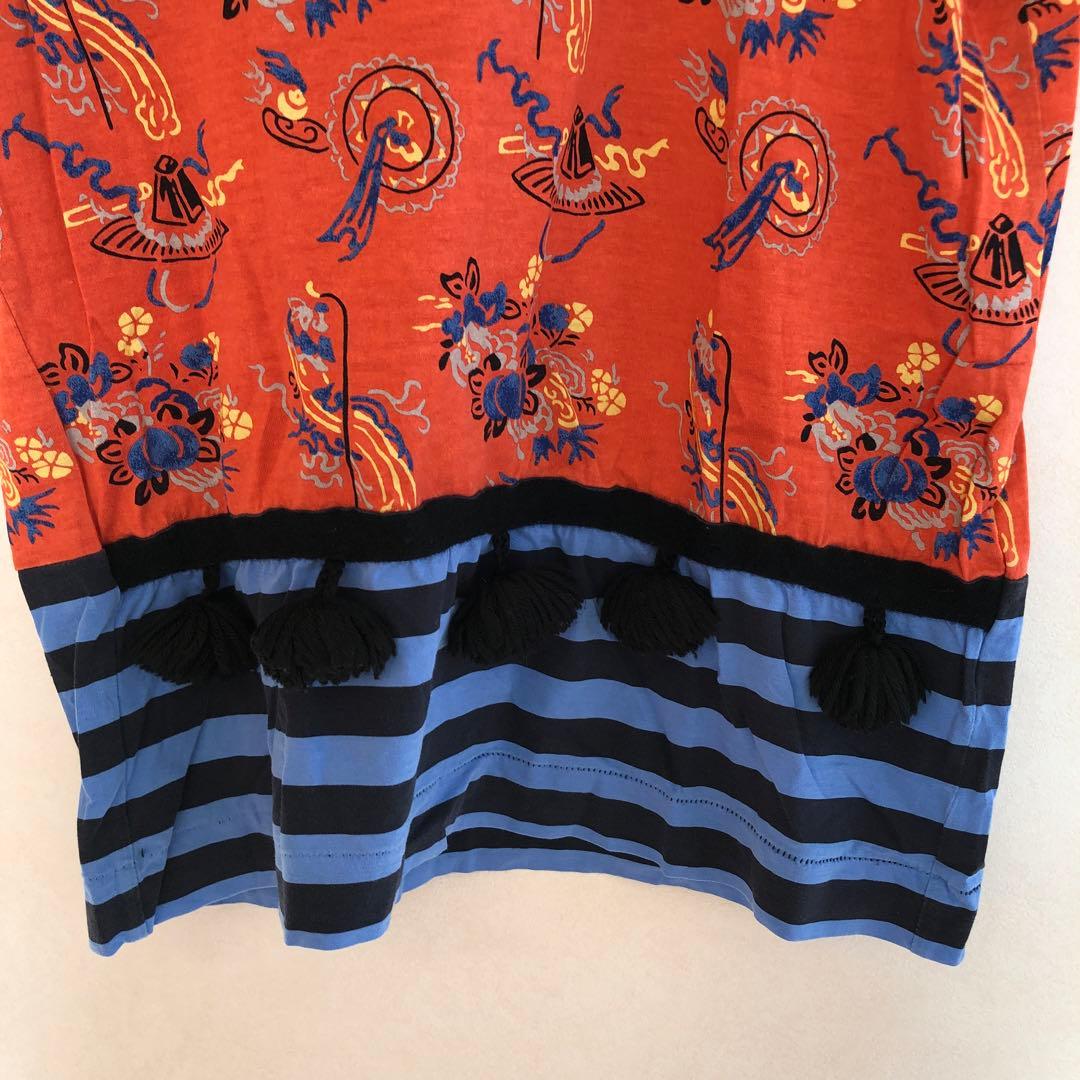 GARCONSトリココムデギャルソン 切り替え カットソー アクリル Tシャツ