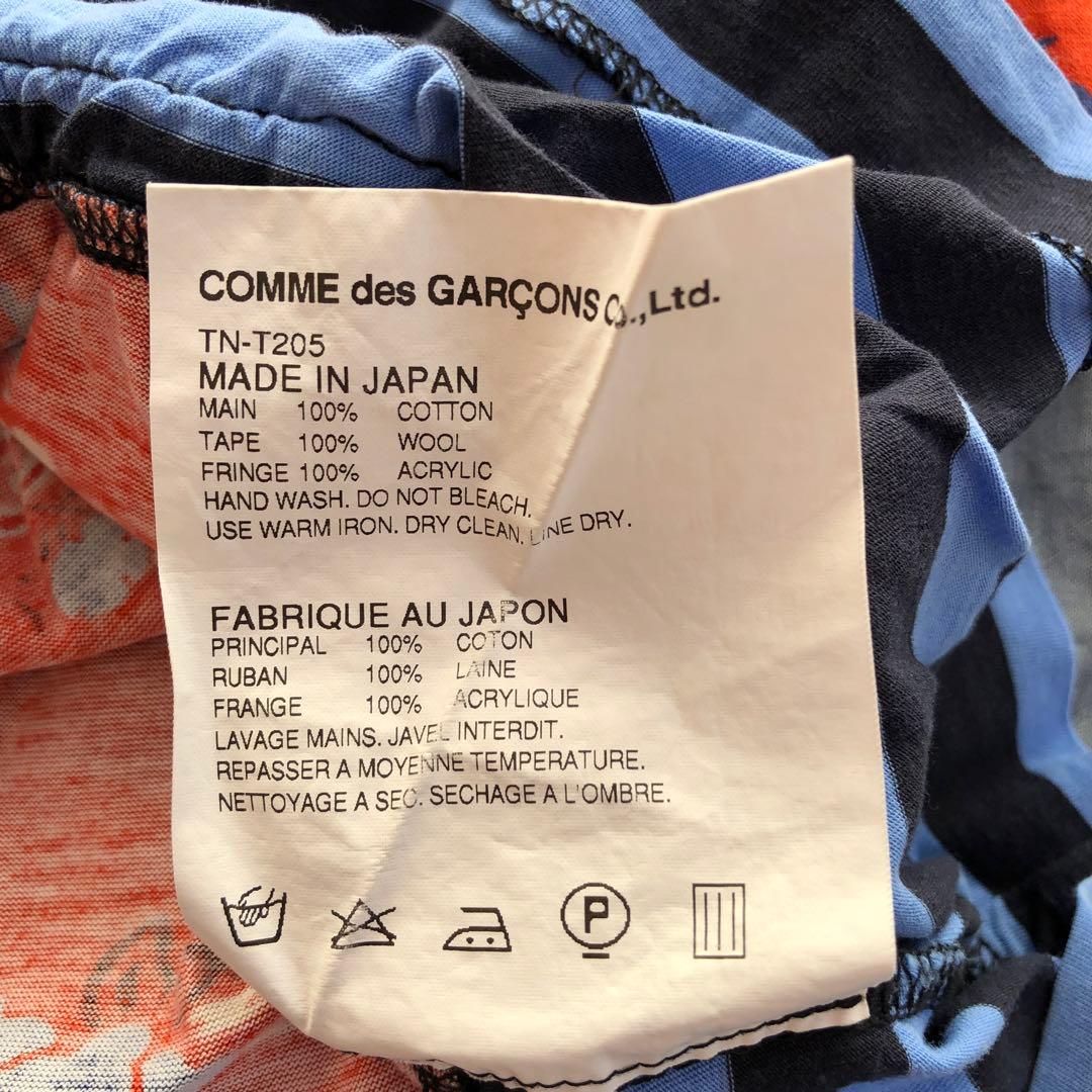 GARCONSトリココムデギャルソン 切り替え カットソー アクリル Tシャツ