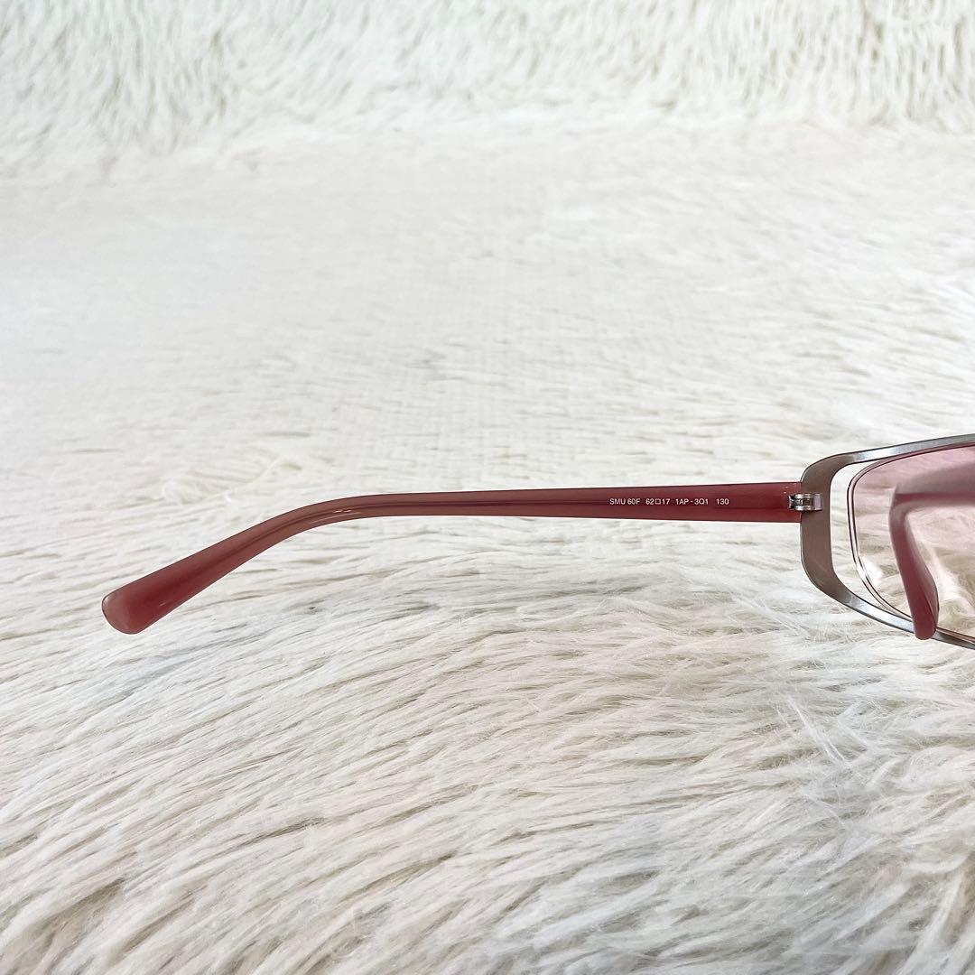 miu miu　サングラス　SMU60F　ピンクレンズ　シルバー・ピンクフレーム
