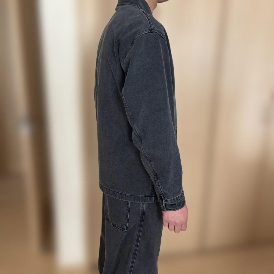 新品UNIQLOUオーバーサイズカラーデニムジャケットパンツセットアップルメール