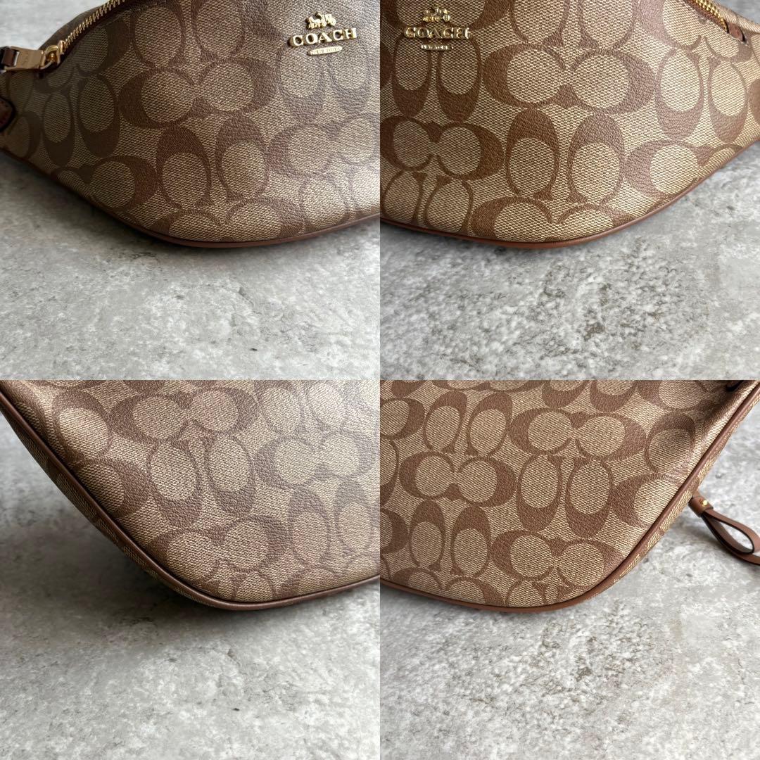 【極美品】COACH シグネチャー ボディバッグ ショルダーバッグ クロスボディ