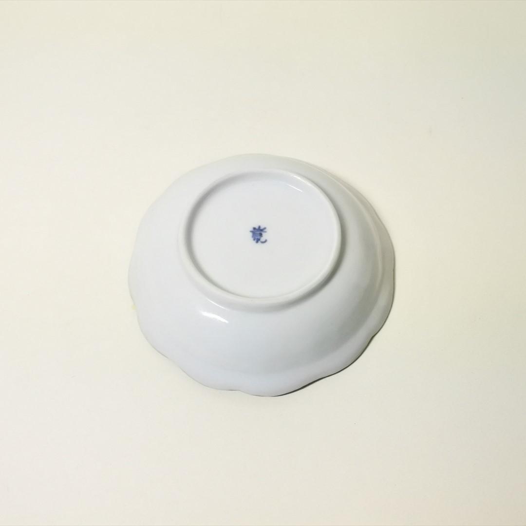 江戸中期～後期　伊万里　染付　南蛮人図　小皿　骨董品　アンティーク c