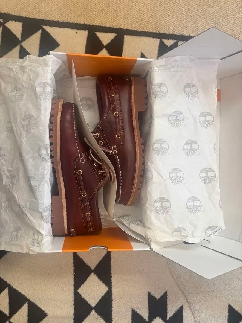 Timberland バーガンディ　デッキシューズ