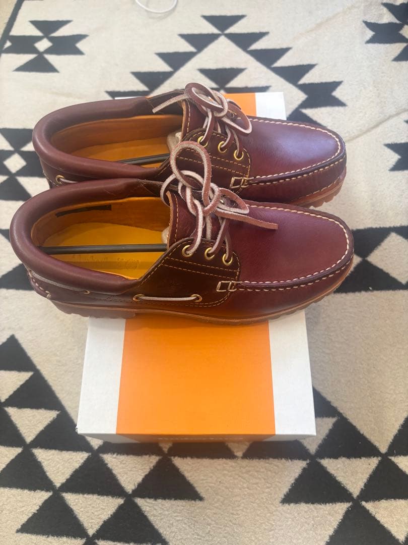 Timberland バーガンディ　デッキシューズ