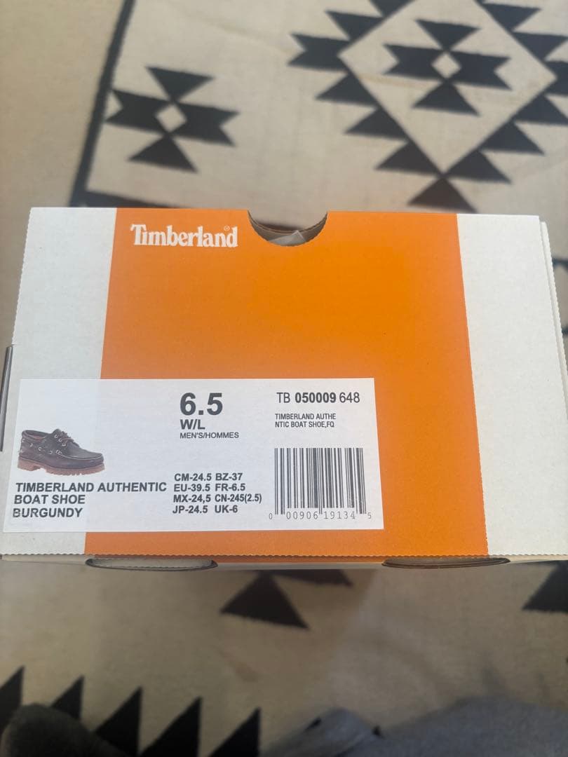 Timberland バーガンディ　デッキシューズ