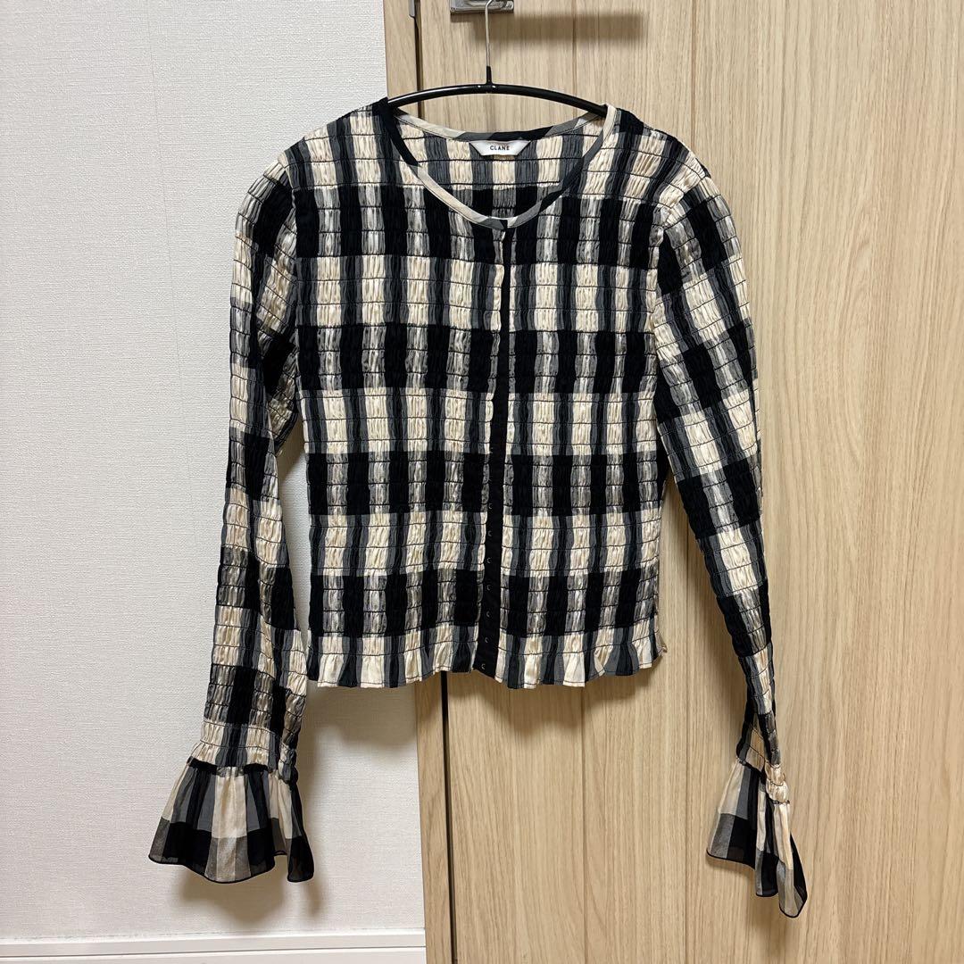 【新品未使用】SHIRRING DESIGN BLOUSE サイズ1