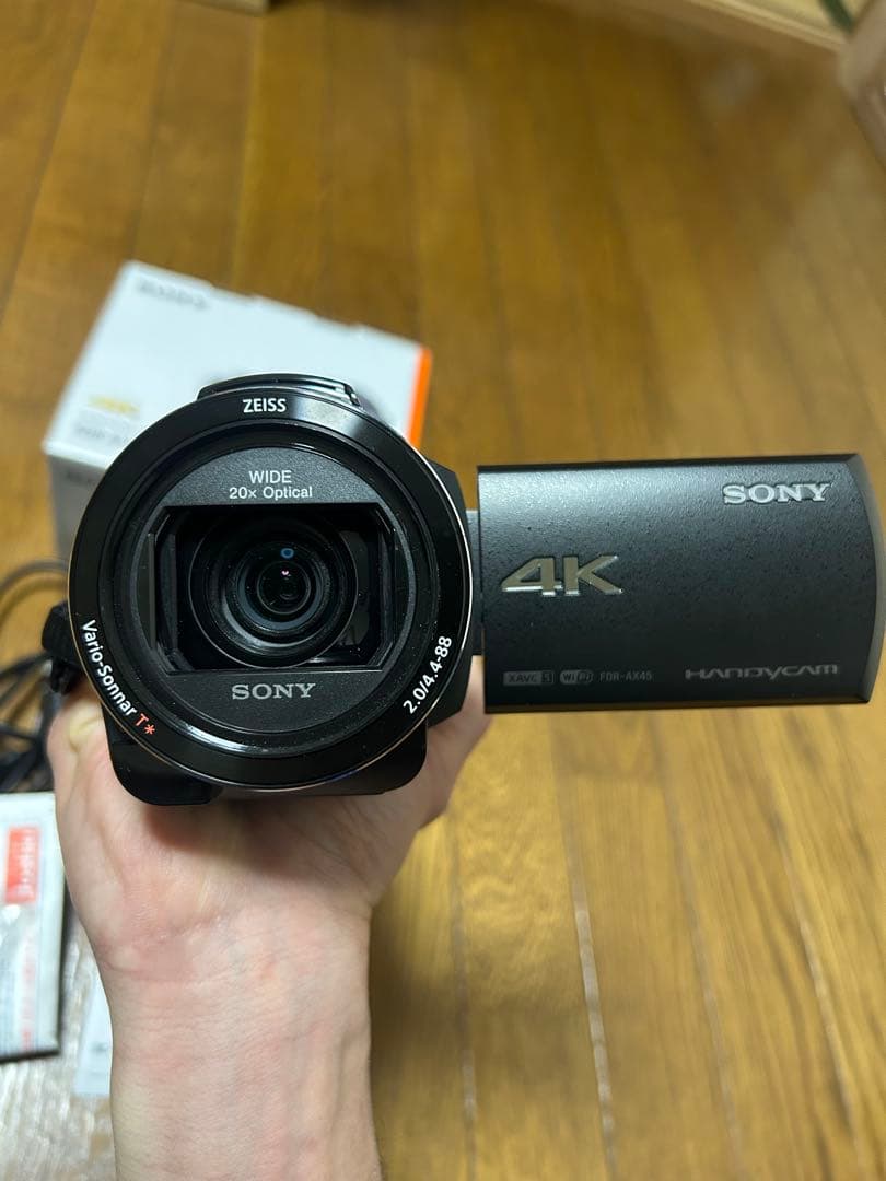 ビデオカメラ　SONY FDR-AX45A 4K ハンディカム 美品！