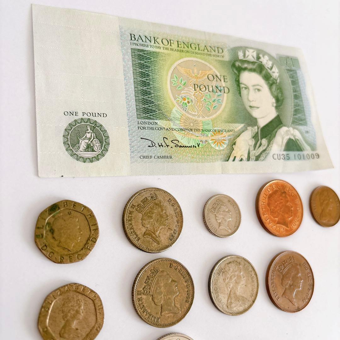 古銭 旧紙幣 イギリス貨幣 エリザベス女王