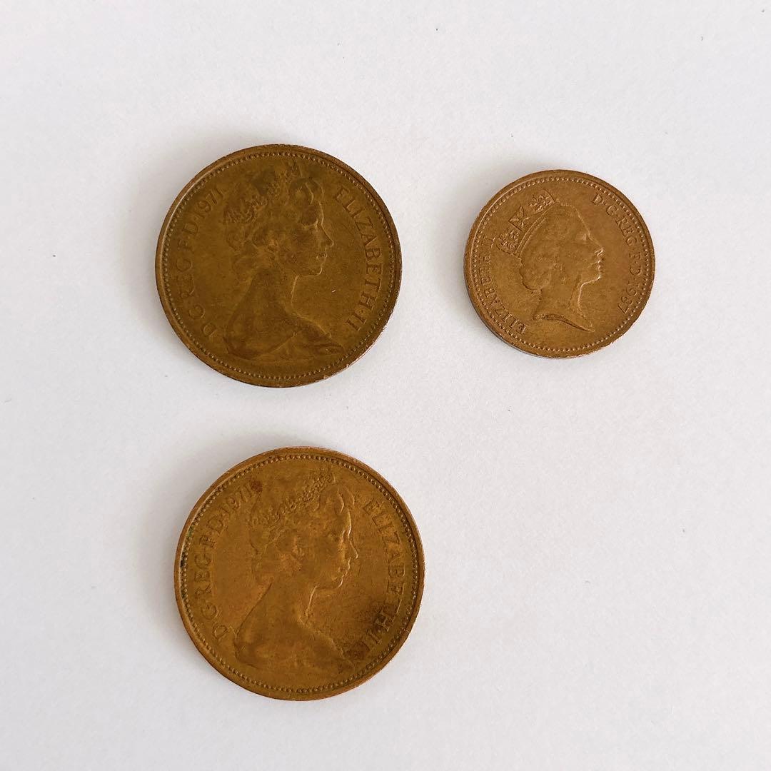 古銭 旧紙幣 イギリス貨幣 エリザベス女王