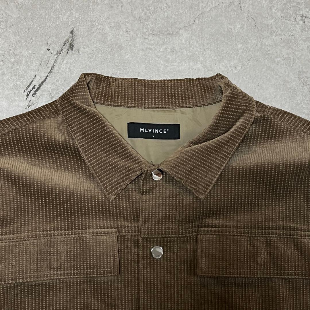 ジャケット・アウター MLVINCE CORDUROY TRUCKER JACKET Beige L