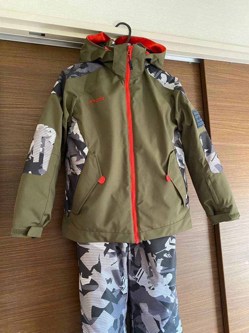 Phenix 子ども用スキーウェア カーキ迷彩