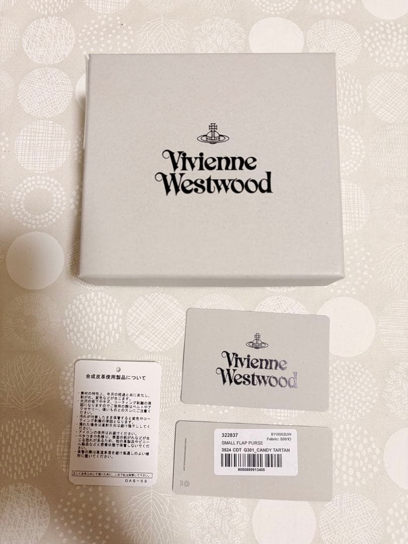Vivienne Westwood 三つ折り財布 キャンディータータン