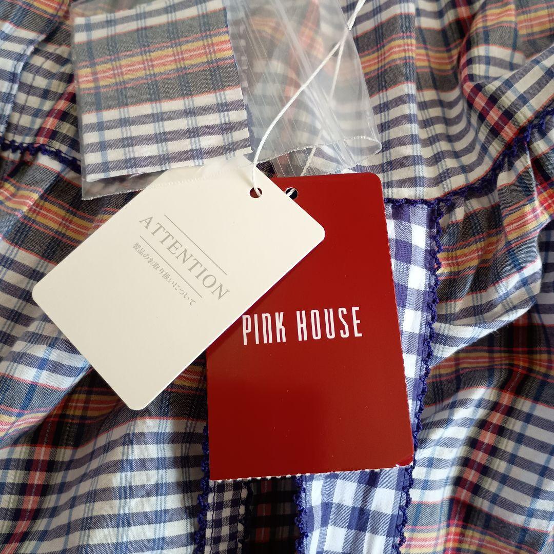 新品 PINKHOUSE ギンガムチェック パッチワーク たくし上げ スカート