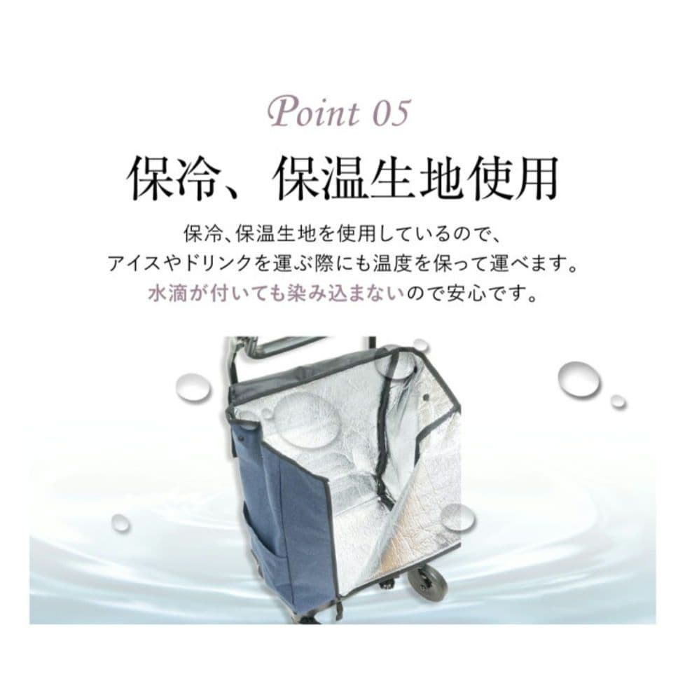 【新品未使用品】GRANMARIE ショッピングカート GM-124 ドット柄